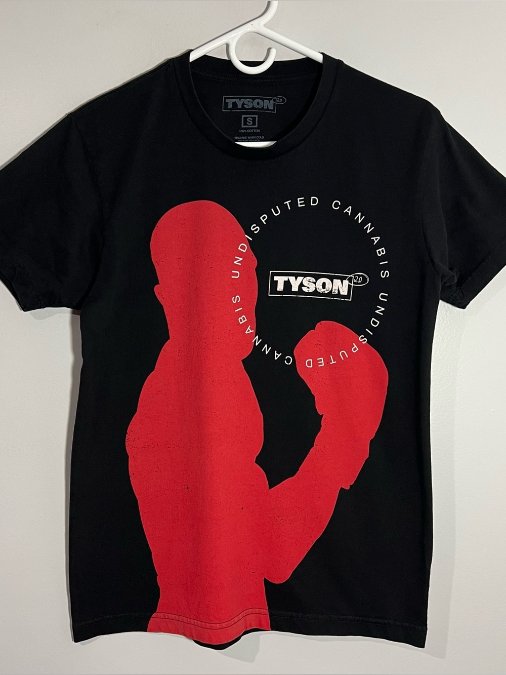Mike Tyson Undisputed Cannabis Black Red Short Sleeve T-Shirt Men’s Small
